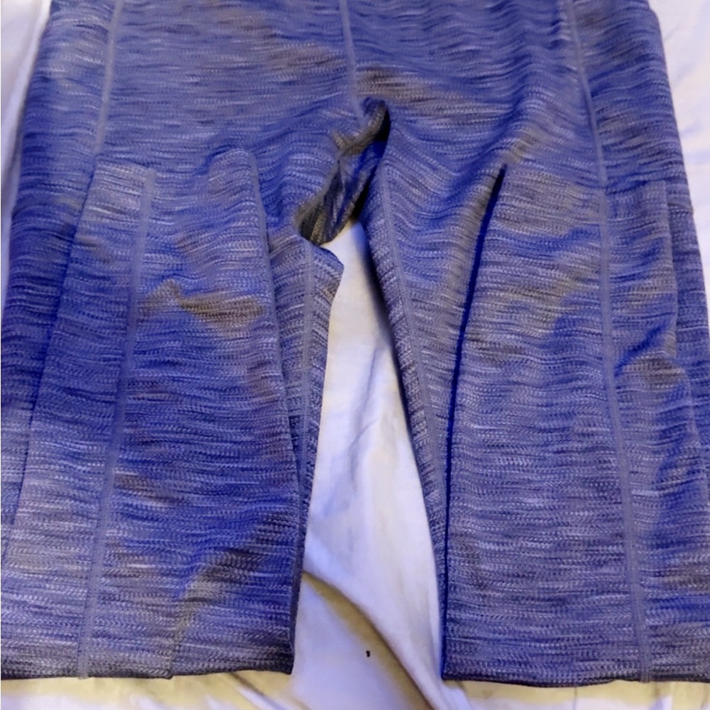 Blue Patterned Leggings